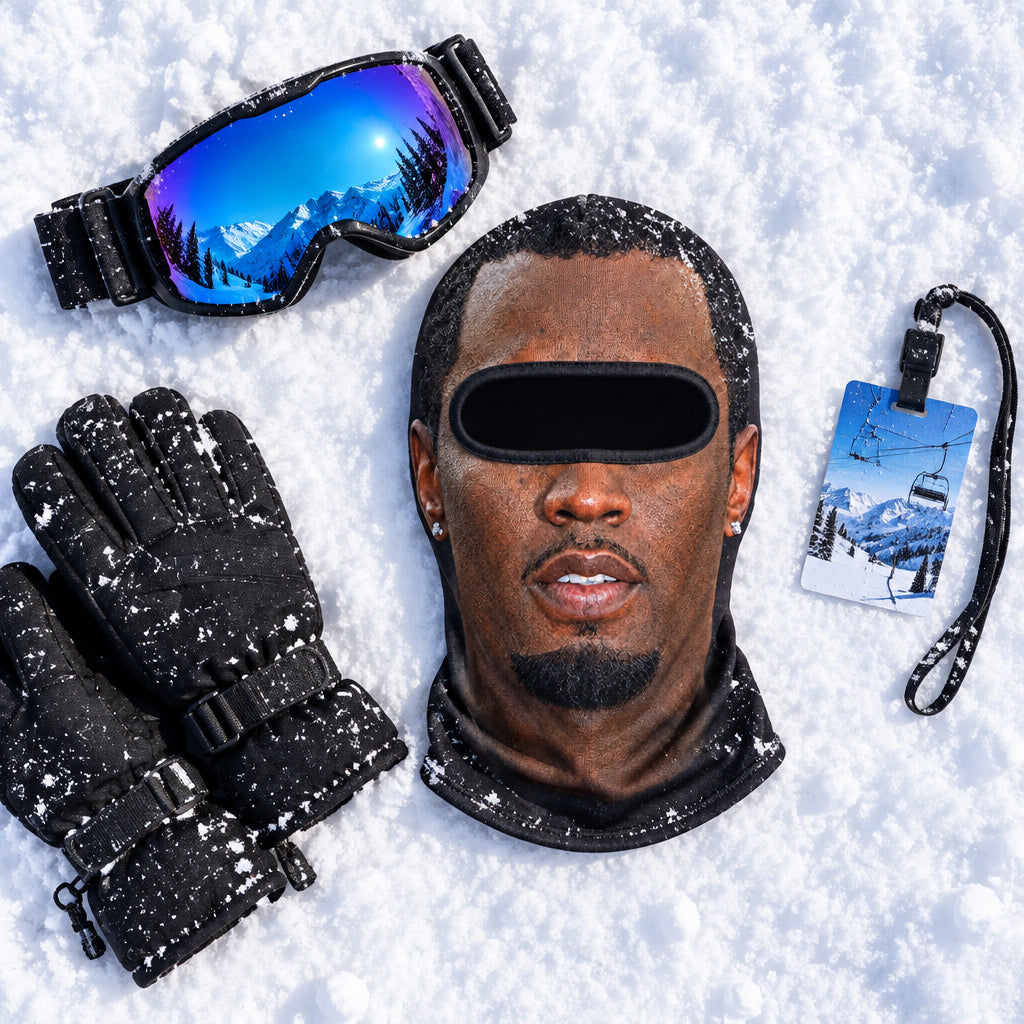 Diddy Ski Mask - Slider flatlay